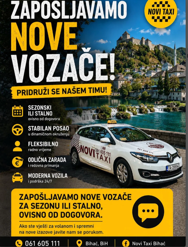 NOVI TAXI Bihać